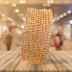 12 Pcs Set Zircon Bangles Medium Size Teenagers