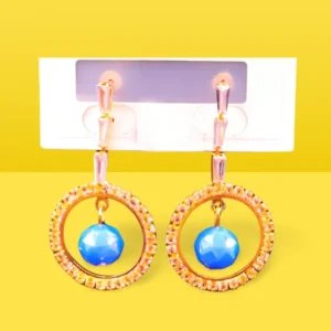 Circle Style China Gold Earrings