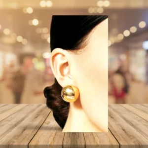 Ball Style China Earrings Gold Or Silver Color 1 Pair Price