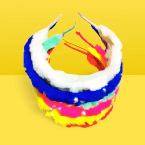 Hair Band Pearl Fluffy Silki Shinny